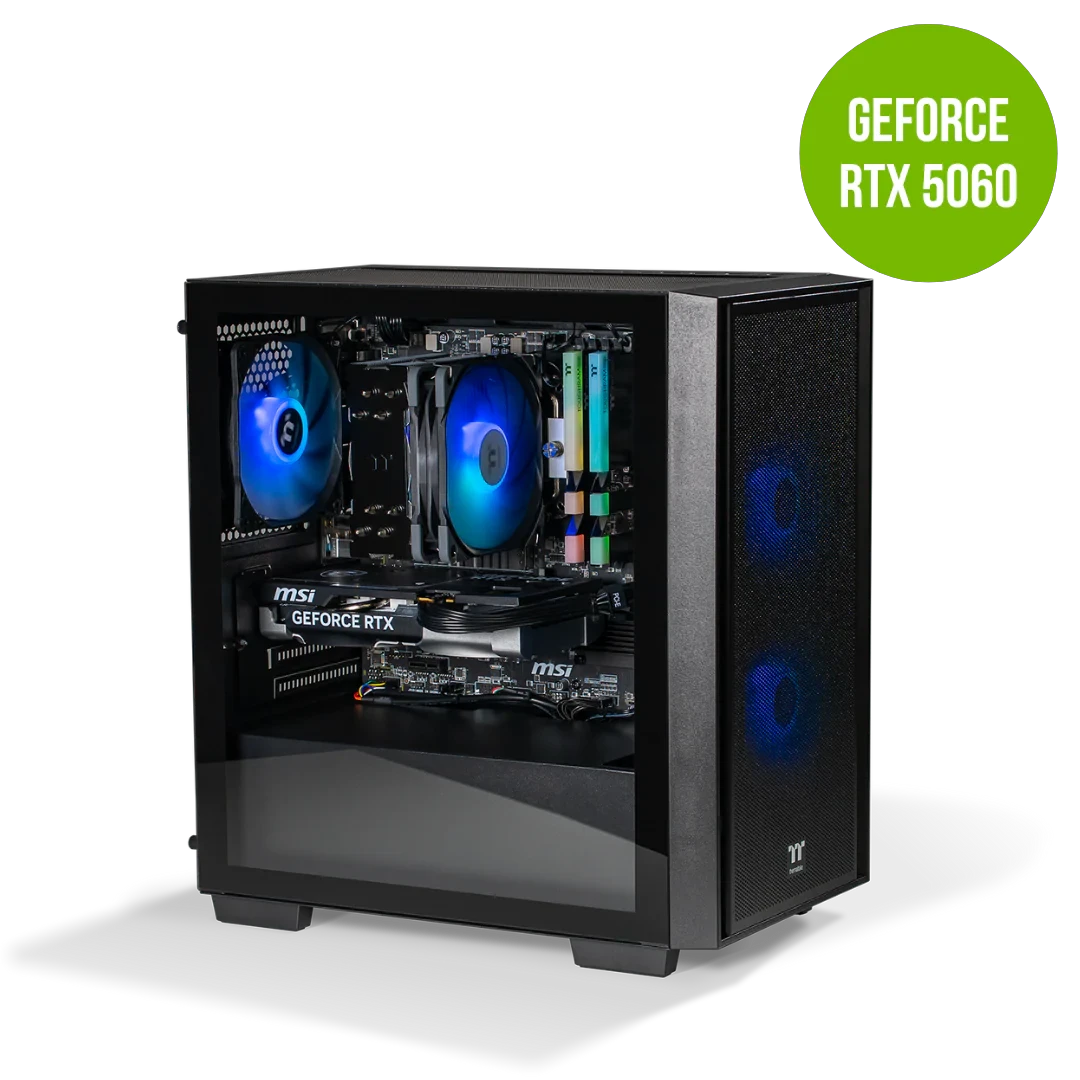 Thermaltake Genesis Ultimate V5 Ryzen 5 5600XT RTX 5060 1TB SSD 16GB RAM W11H Gaming Desktop PC by Thermaltake