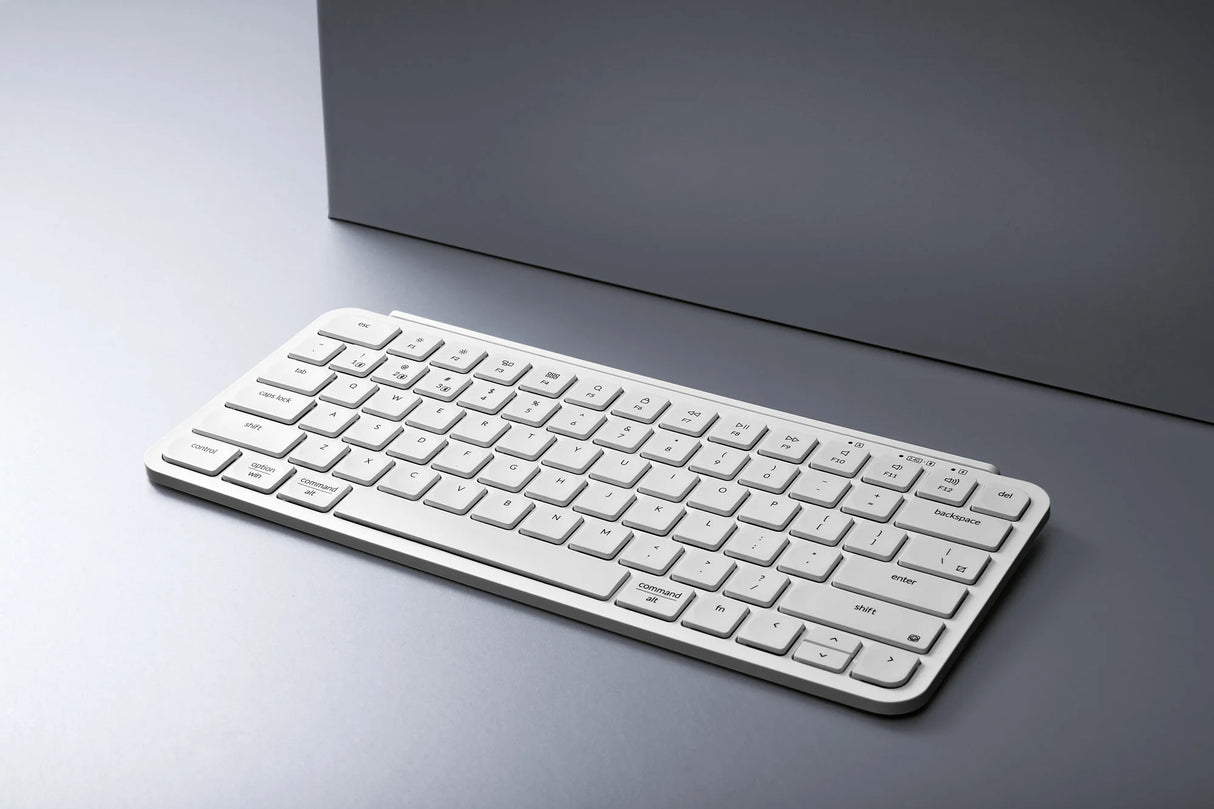 Keychron B1 Pro Wireless / Wired / 2.4GHz UltraSlim Wireless Keyboard (Ivory White) - IT Warehouse