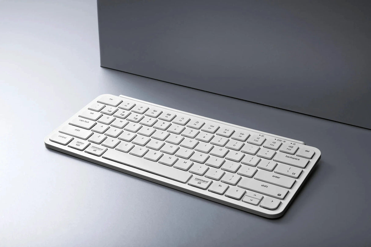 Keychron B1 Pro Wireless / Wired / 2.4GHz UltraSlim Wireless Keyboard (Ivory White) by Keychron