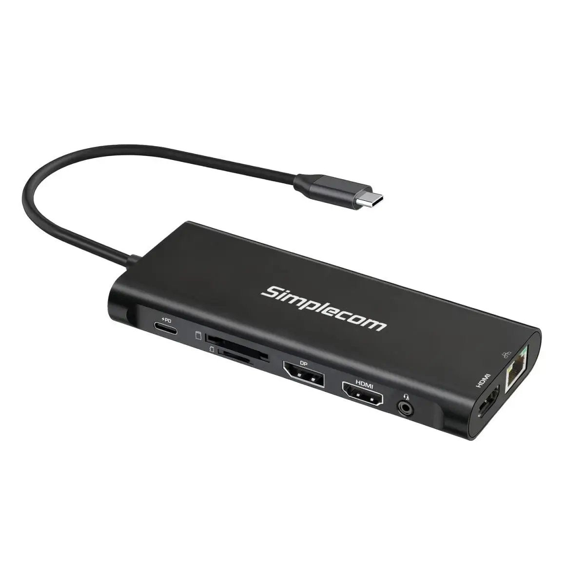 Simplecom CHT814 14-in-1 USB-C 4K Triple Display MST Docking Station with Dual HDMI DP by Simplecom