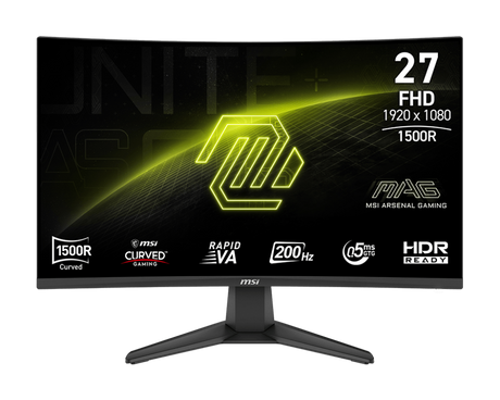 MSI MAG 276CF E20 27inch 200Hz FHD Rapid VA Curved Gaming Monitor - Electronics > Video > Computer Monitors from MSI