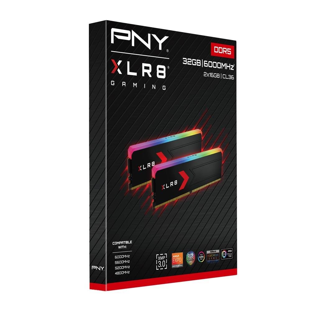 PNY MAKO 32GB(16Gx2) RGB DDR5 6000 RAM - IT Warehouse