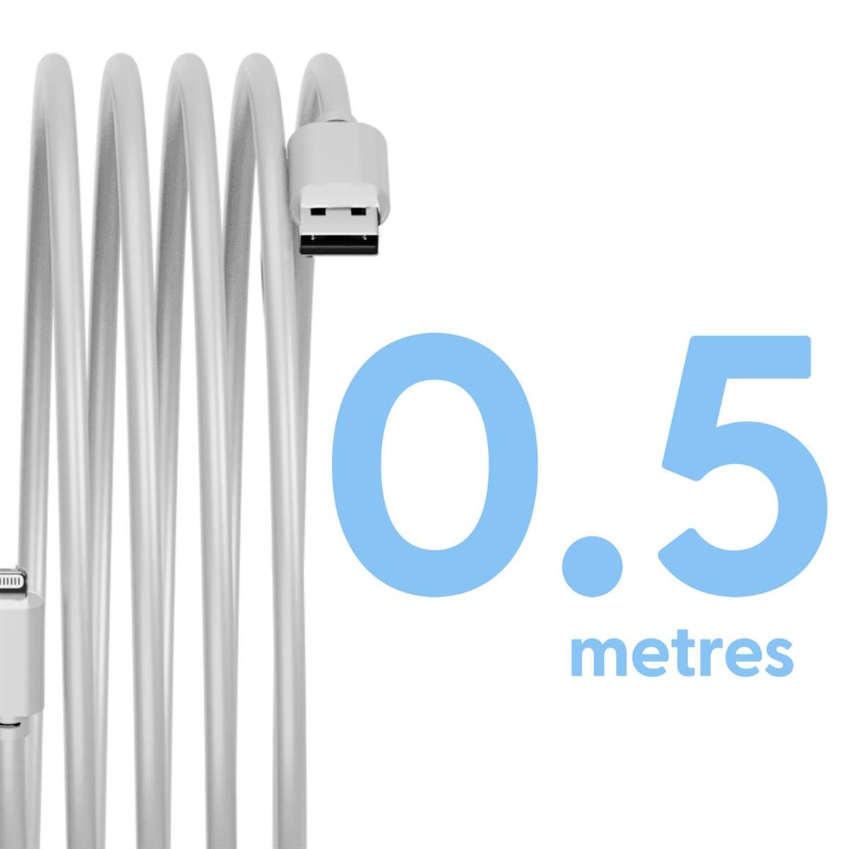 Laser iPhone Charge Cable 50cm - IT Warehouse