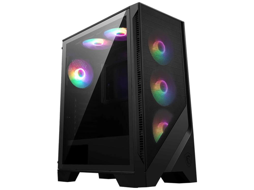 MSI MAG Forge 120A Airflow 6x RGB Fans Mid-Tower Case - Black - Electronics > Electronics Accessories > Computer Components > Desktop Computer & Server Cases from MSI