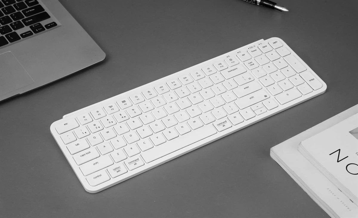 Keychron B2 Pro Ultra-Slim Wireless Keyboard (Ivory White) by Keychron