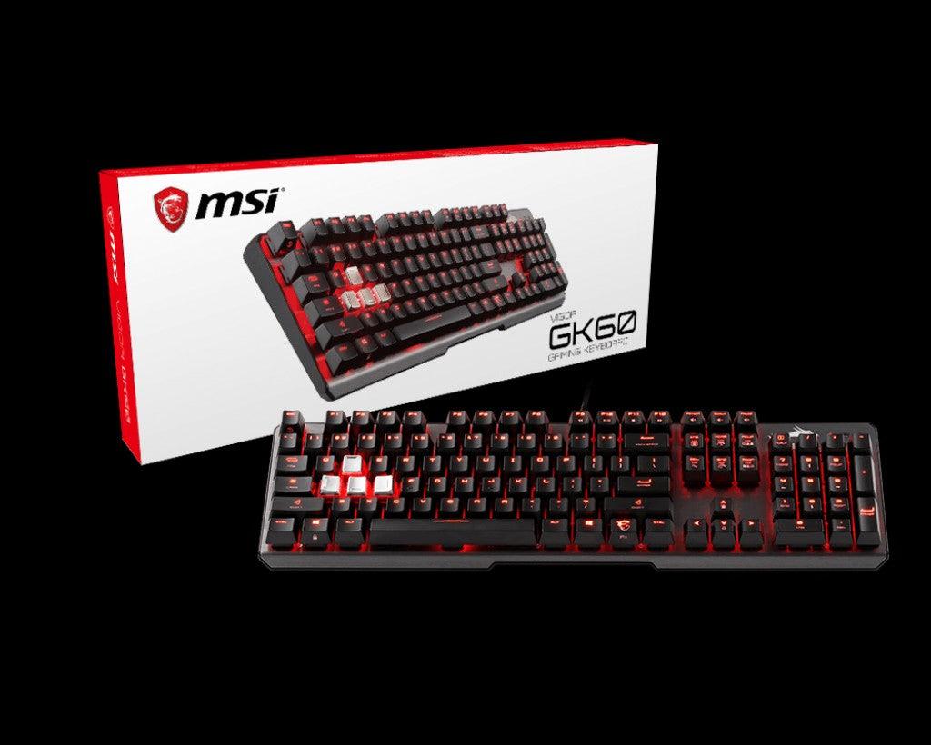 MSI Vigor GK60 CR Gaming Keyboard - Electronics > Electronics Accessories > Computer Components > Input Devices > Keyboards from MSI
