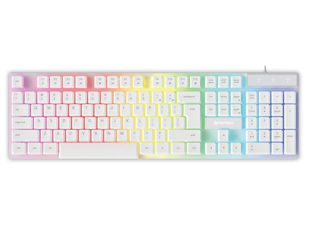 Fantech P51 Gaming PC 5 - in - 1 Keyboard Combo with Mouse / Mousepad / Headset / Headset Stand - Space White - IT Warehouse