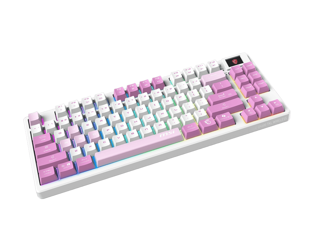MSI Forge GK600 TKL Wireless RGB Linear Switch Gaming Keyboard - Violet - IT Warehouse