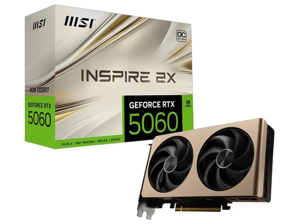 MSI GeForce RTX 5060 8G Inspire 2X OC Graphics Card by MSI