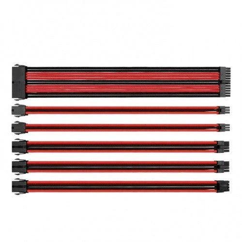 ThermalTake TTMod PSU Sleeved Cables Red/Black - IT Warehouse