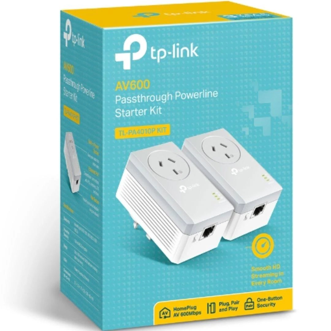 TP-Link TL-PA4010P kit Av600 Powerline Adapter by TP Link