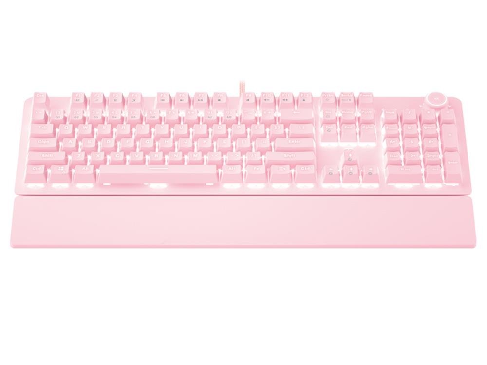 Fantech Maxpower MK853v2 RGB Red Switch Mechanical Keyboard with Knob - Pink - IT Warehouse