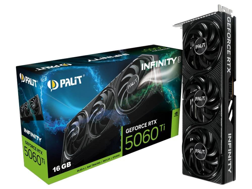 Palit Infinity 3 GeForce RTX 5060 Ti 16GB GDDR7 Graphics Card by Palit