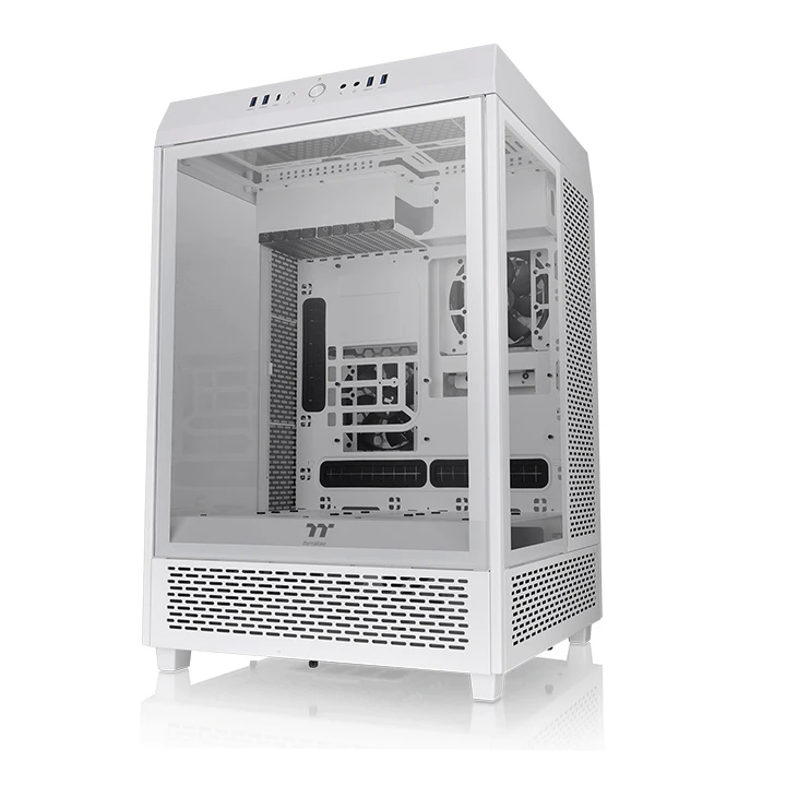 ThermalTake The Tower 500 Tempered Glass Mid Tower Case - White by Thermaltake