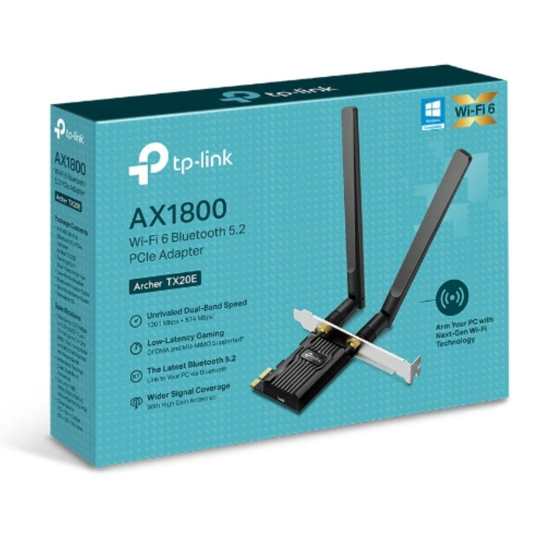 TP - Link Archer TX20E AX1800 Wi - Fi 6 Bluetooth 5.2 PCIe Adapter - IT Warehouse