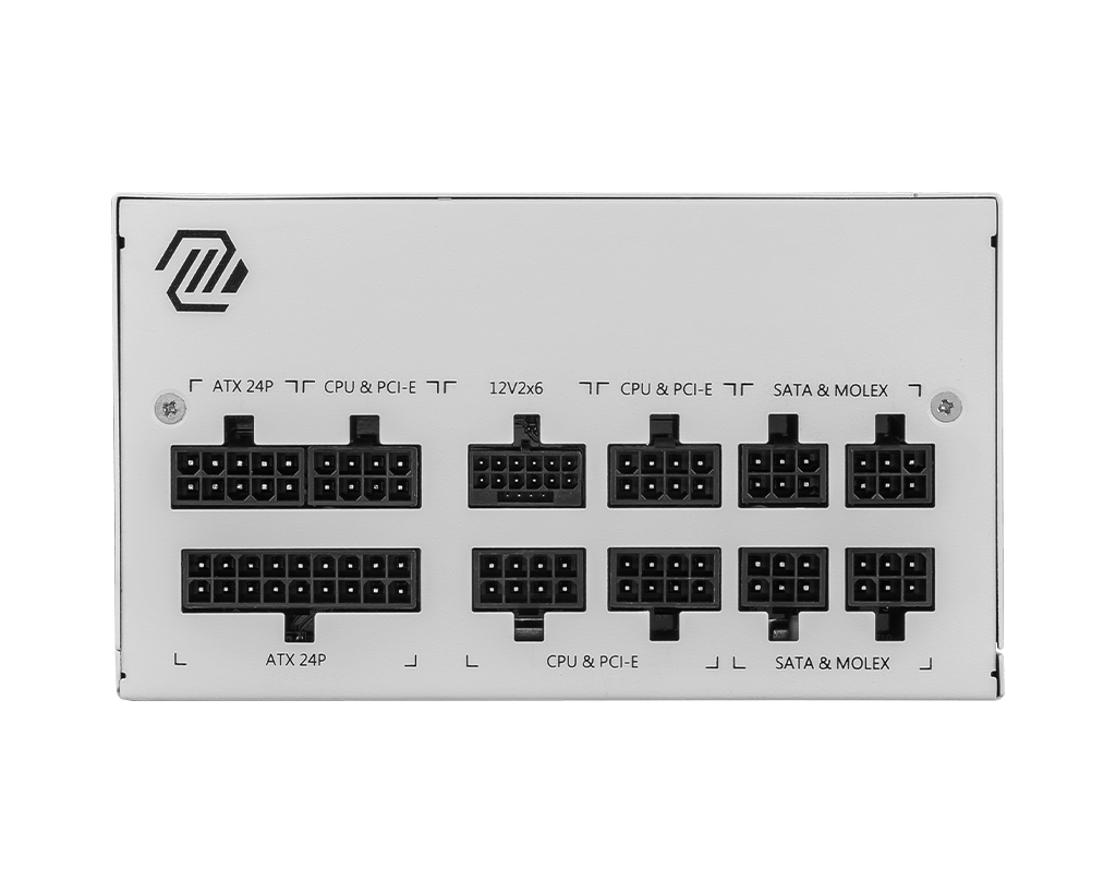 MSI MAG A850GL PCIE5 850W White Power Supply by MSI