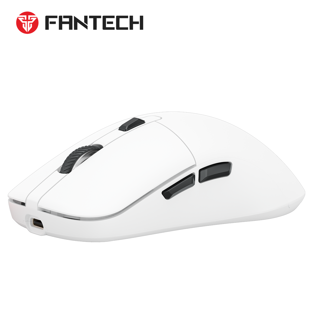 Fantech KANATA Tri-Mode Wireless Gaming Mouse with ARGB Charging Dock (White)