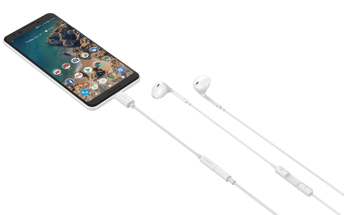 Cygnett Essentials USB - C Audio Adapter - White 3.5mm Headphones to USB - C Connection - IT Warehouse