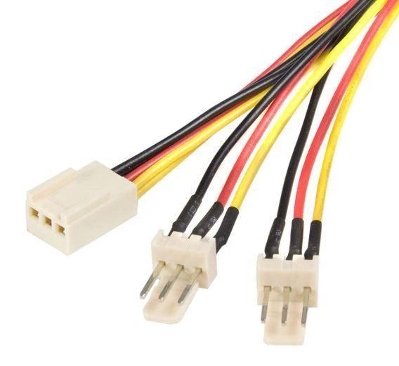 Astrotek Fan Power Cable 2x 3Pin Male To 3Pin Female 18cm by Astrotek