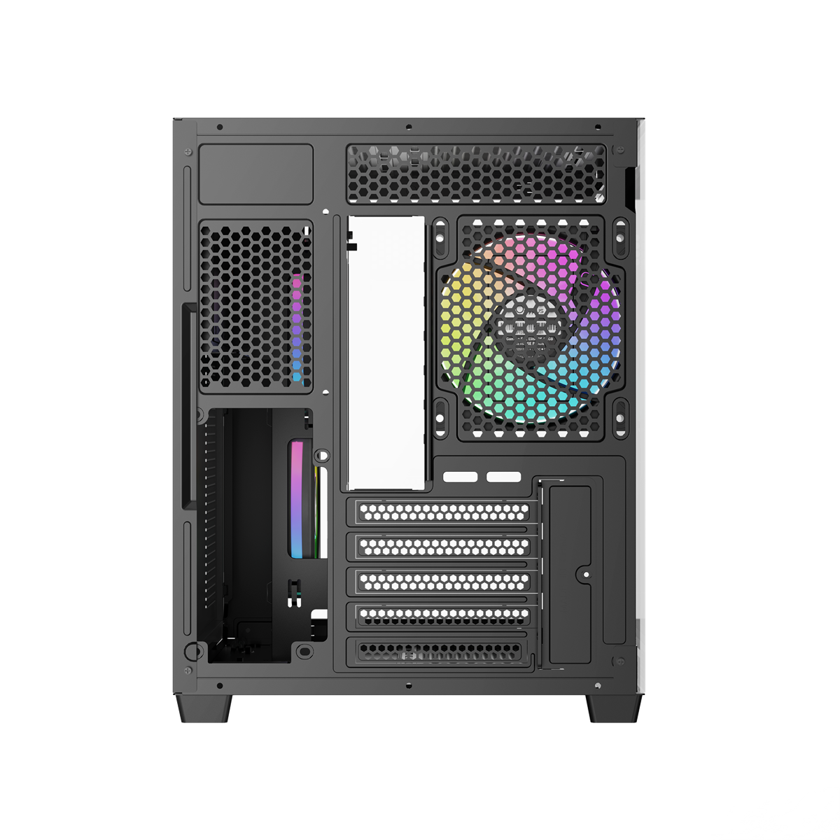 OCYPUS Gamma C54 BLACK mATX case with 3 Fans