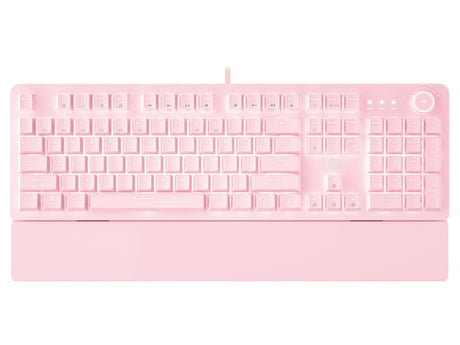 Fantech Maxpower MK853v2 RGB Red Switch Mechanical Keyboard with Knob - Pink - Electronics > Electronics Accessories > Computer Components > Input Devices > Mice & Trackballs from Fantech