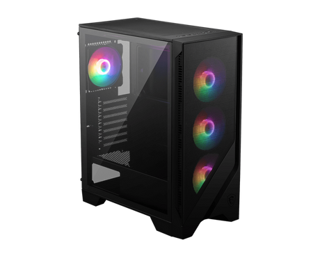 MSI MAG Forge 120A Airflow 6x RGB Fans Mid-Tower Case - Black - Electronics > Electronics Accessories > Computer Components > Desktop Computer & Server Cases from MSI