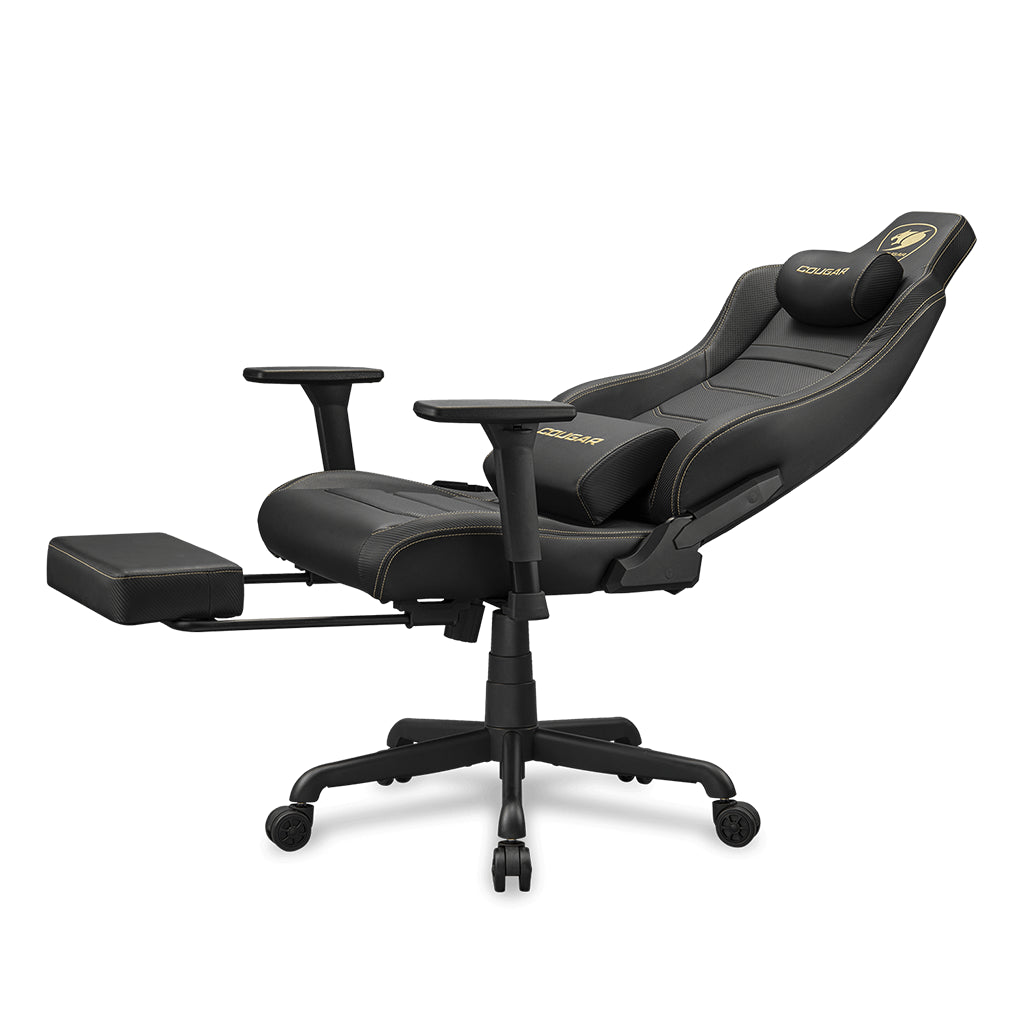 Cougar Armor Evo S Gold Office/Gaming Chair with foot rest - from Cougar