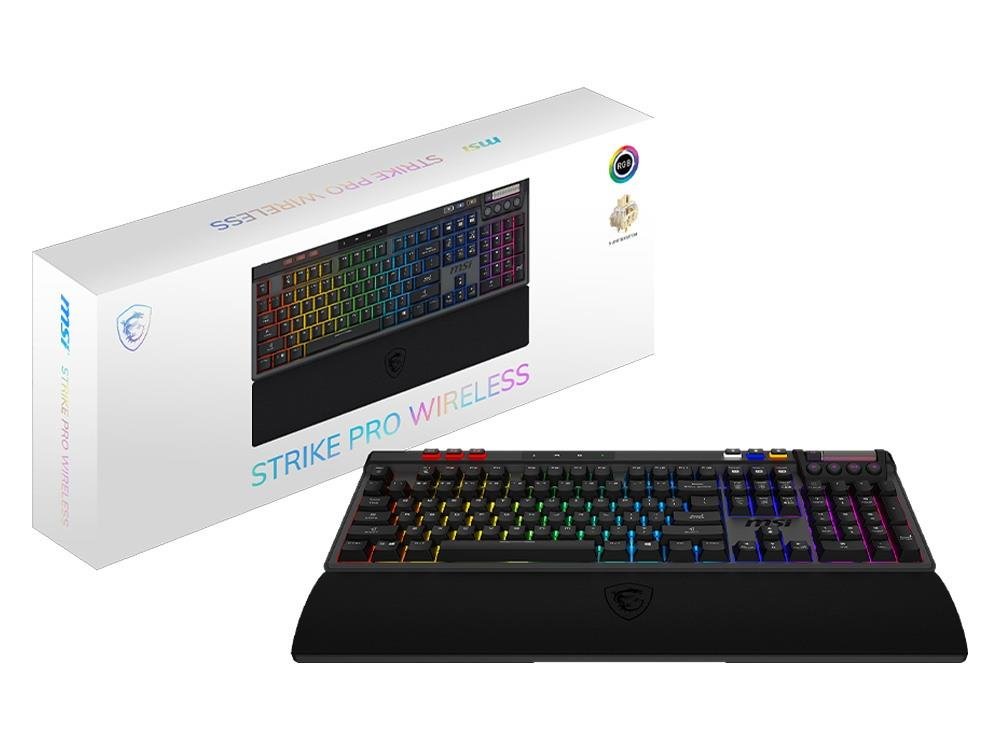 MSI Strike Pro Wireless RGB Silent Switch Gaming Keyboard - IT Warehouse