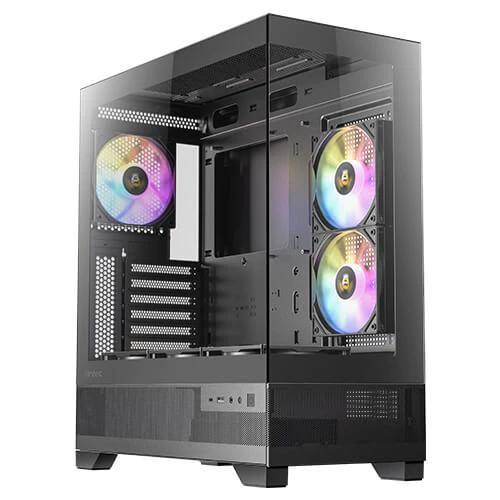 Antec CX700 ARGB Black, ATX, USB Type-C 3.2 Gen 2, Tool Free Panels, Vertical Cooling, 3x 120mm PWM ARGB Fans by Antec