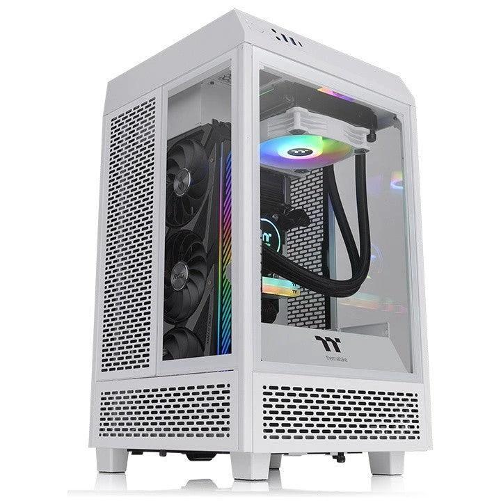 ThermalTake The Tower 100 Tempered Glass Mini Tower White Edition by Thermaltake