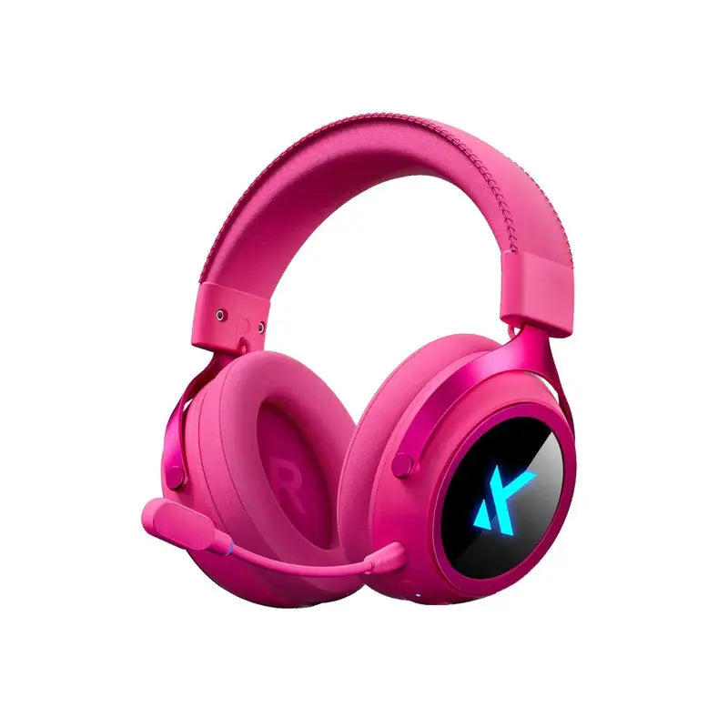 MCHOSE X9 Wireless Gaming Headset with Noise Canceling Microphone (Rose Red) by MCHOSE