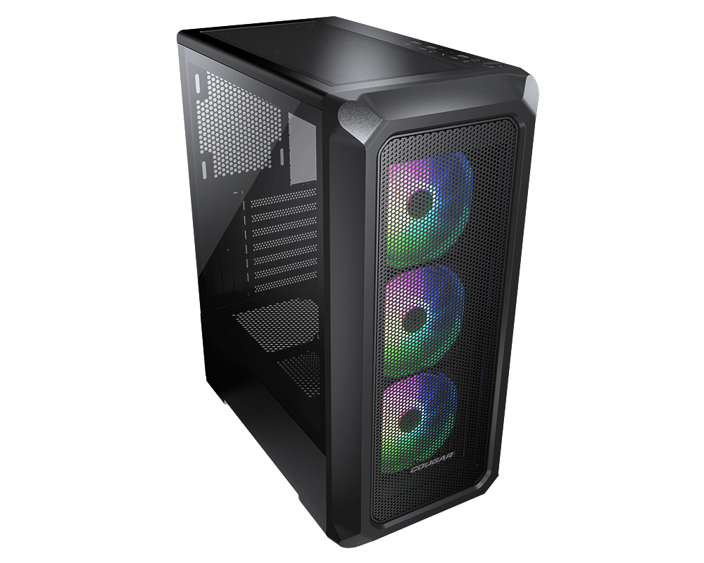 Cougar Archon 2 MESH RGB BLACK ARGB Mid Tower 3x ARGB Fans - IT Warehouse