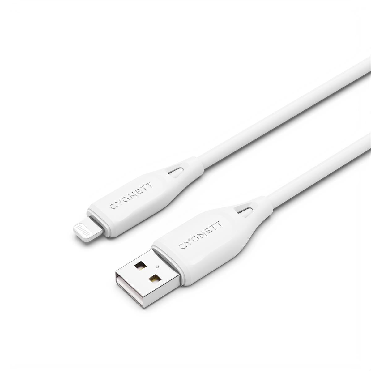 Cygnett Essentials Lightning to USB-A (2.0) Cable (2M) - Electronics > Electronics Accessories > Cables > Storage & Data Transfer Cables > USB Cables from Cygnett
