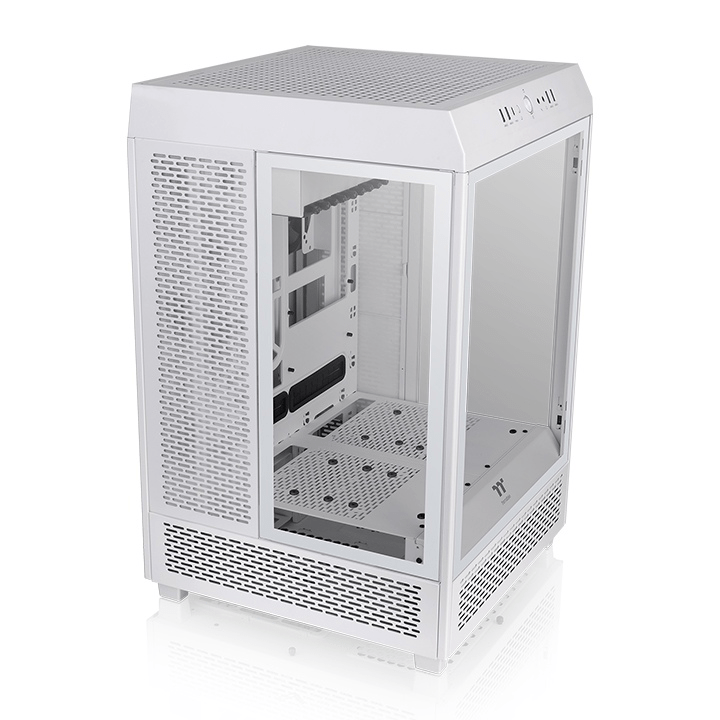 ThermalTake The Tower 500 Tempered Glass Mid Tower Case - White - IT Warehouse