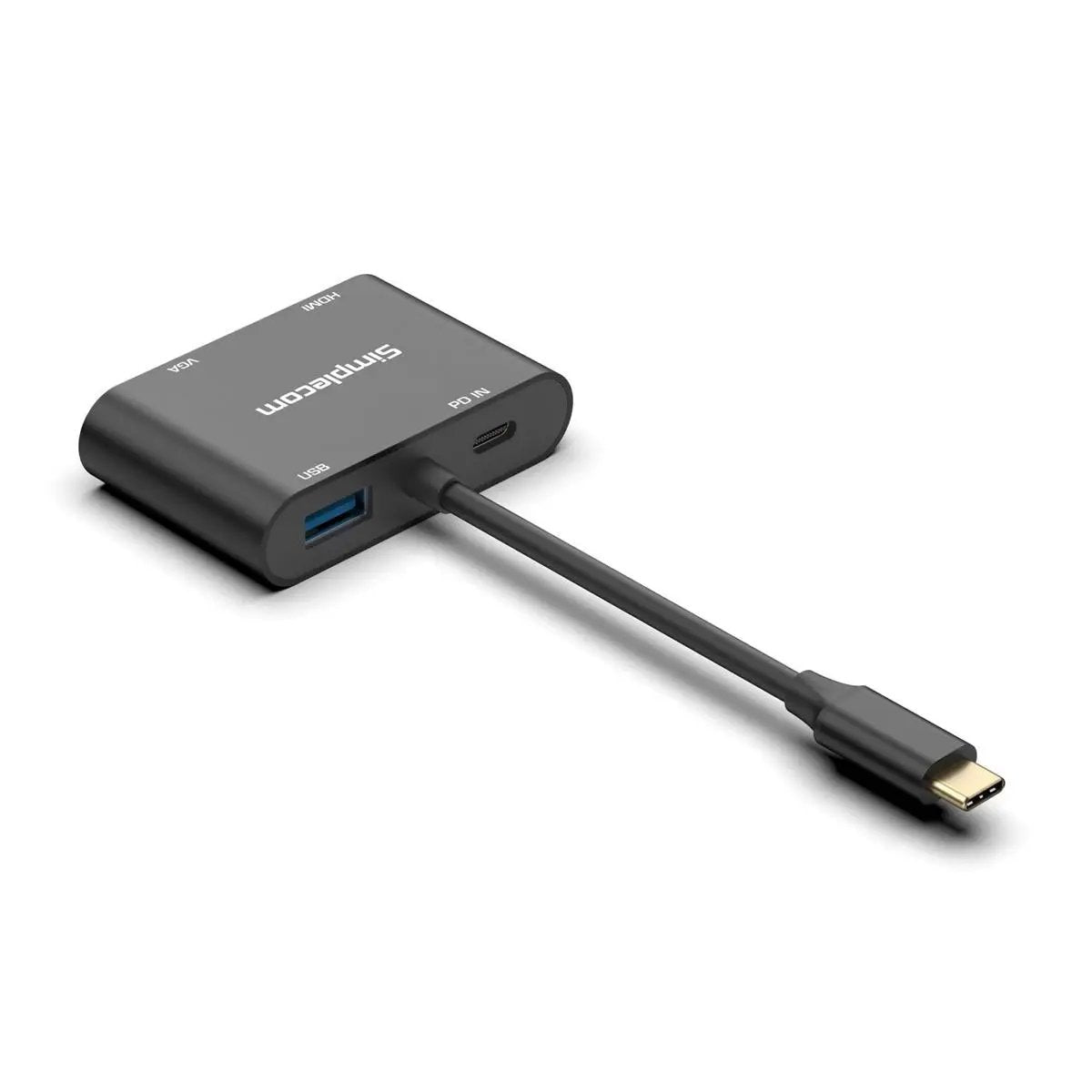Simplecom DA440 4-in-1 USB-C Multiport Adapter with Power Delivery USB 3.0 VGA HDMI by Simplecom