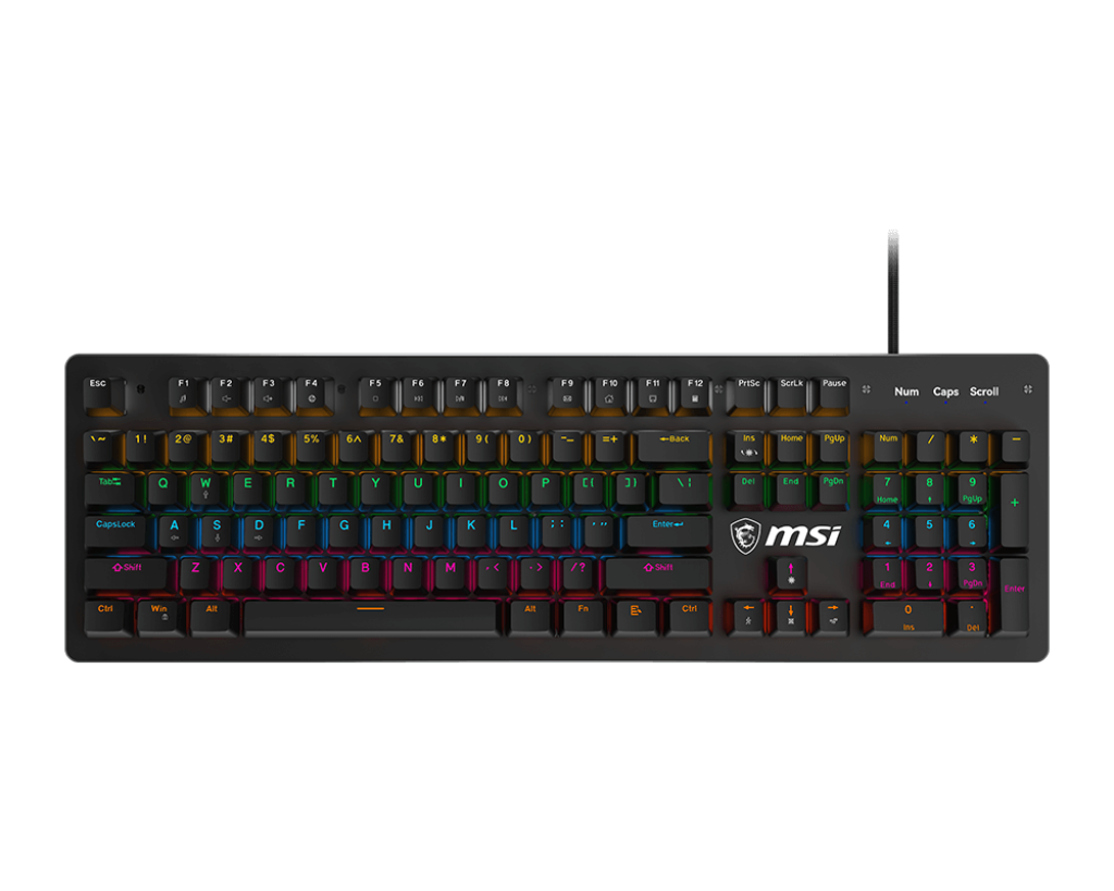 MSI Forge GK300 US Blue Switch Mechanical Keyboard - Electronics > Electronics Accessories > Computer Components > Input Devices > Keyboards from MSI