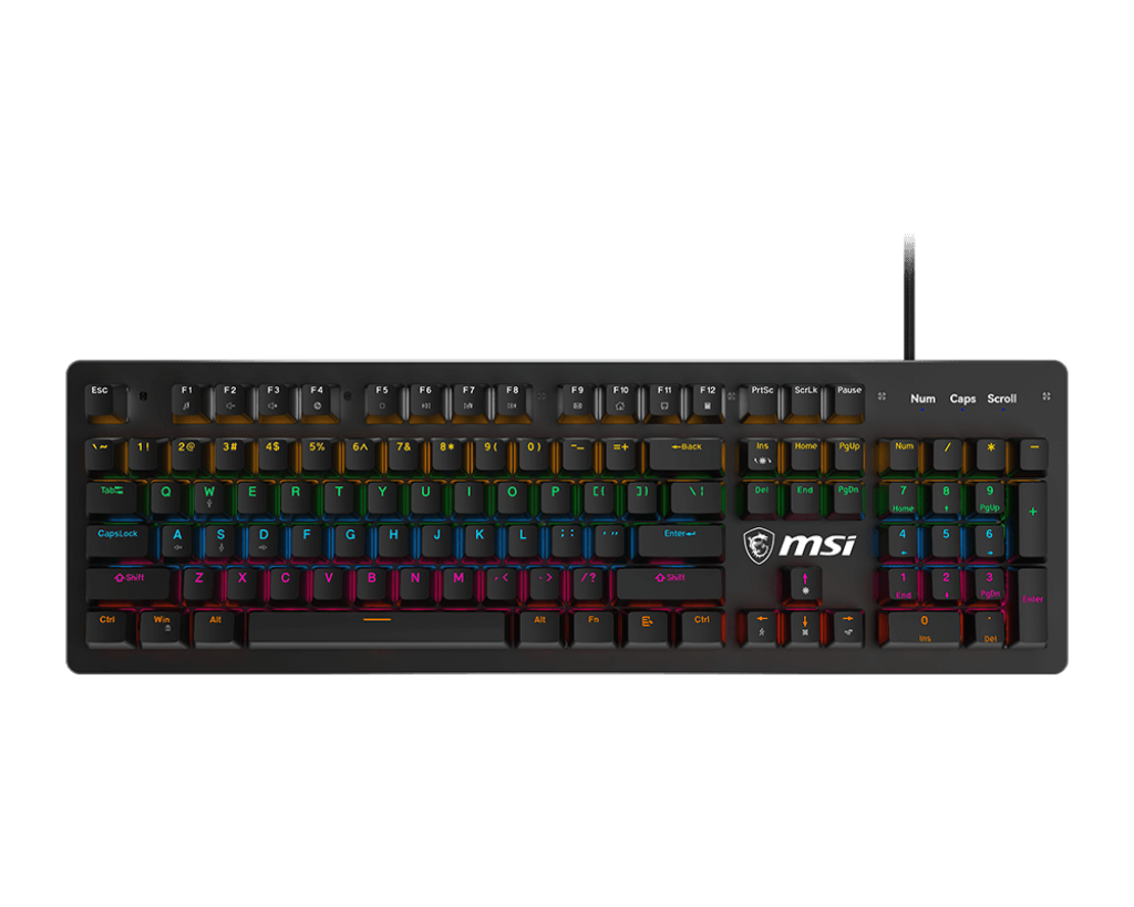 MSI Forge GK300 US Blue Switch Mechanical Keyboard - IT Warehouse