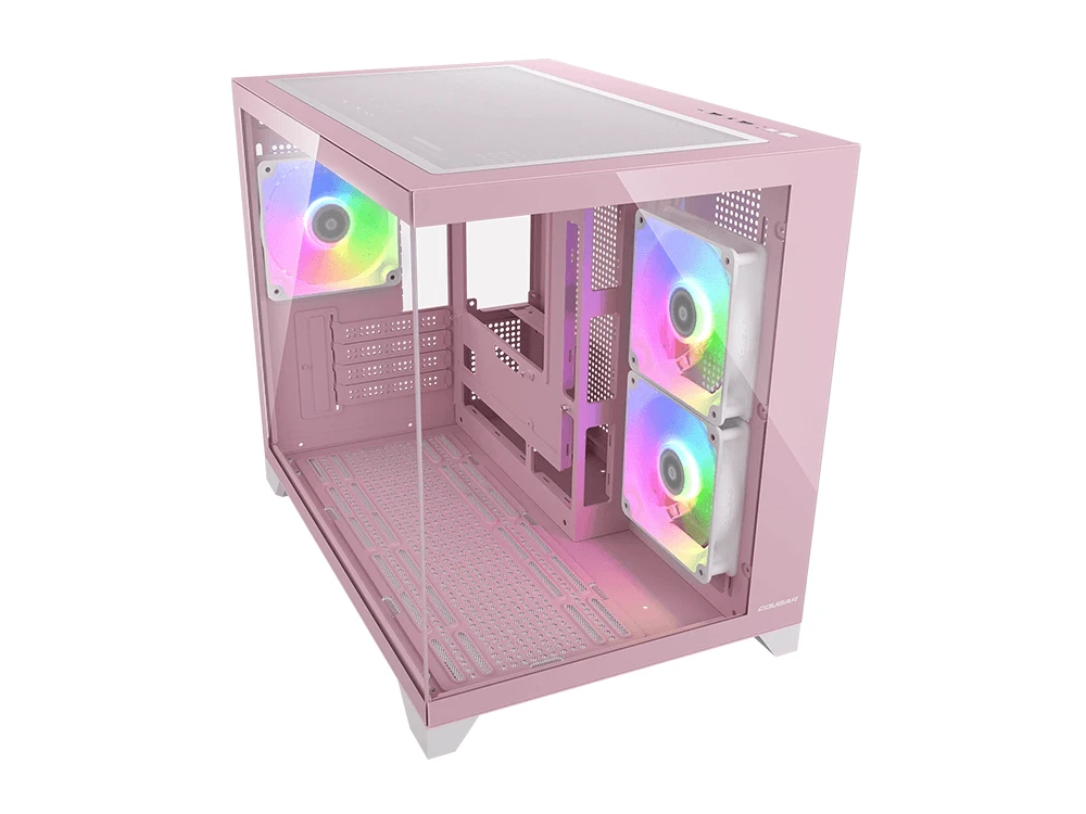 Cougar FV150 Mini RGB Micro-ATX Mid-Tower Case - Pink by Cougar