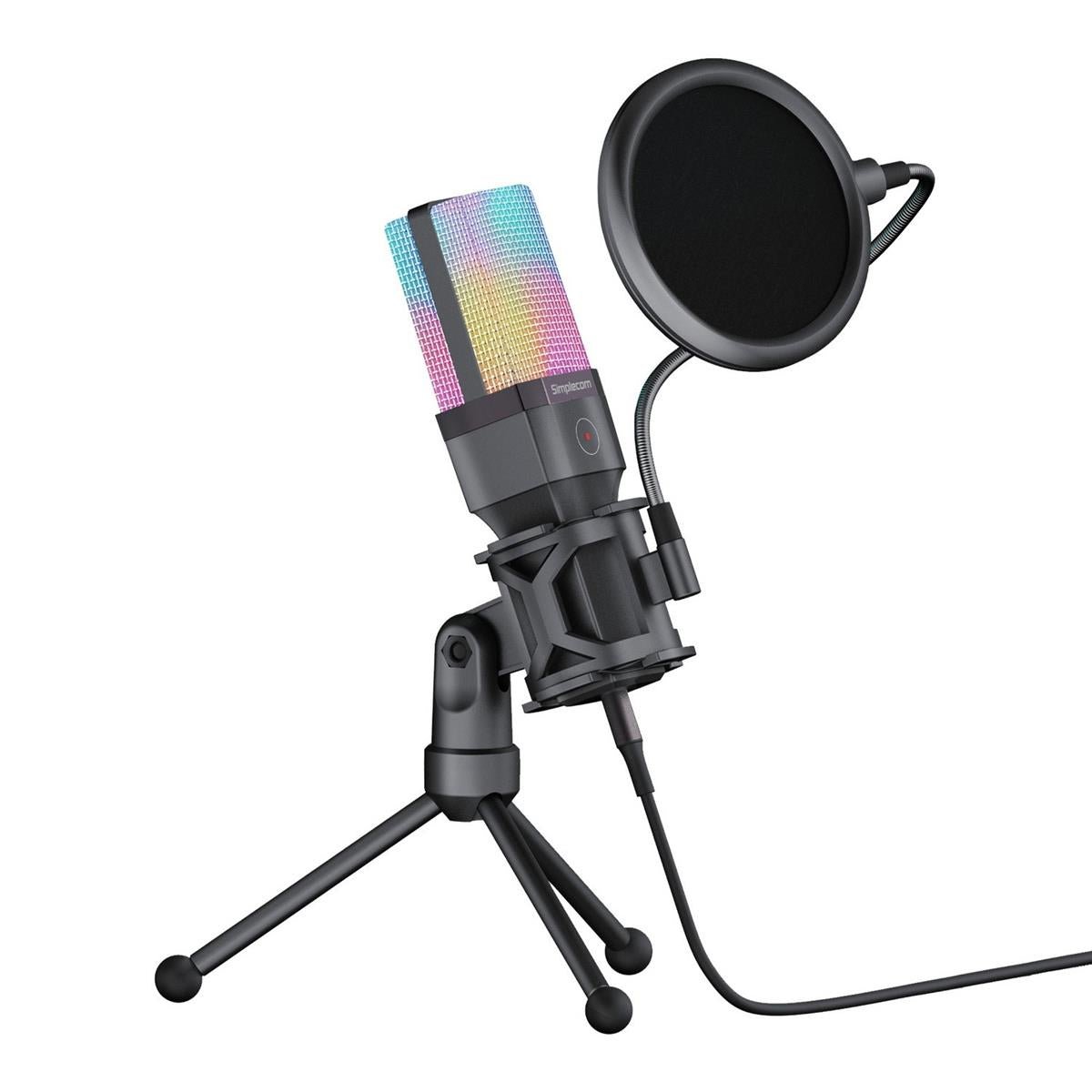 Simplecom UM650 USB RGB Gaming Microphone - IT Warehouse