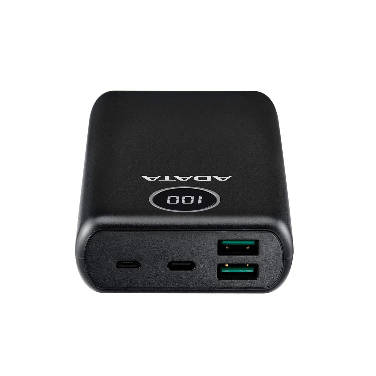 Adata 20000mAh Quick Charge Power Bank - Black - IT Warehouse