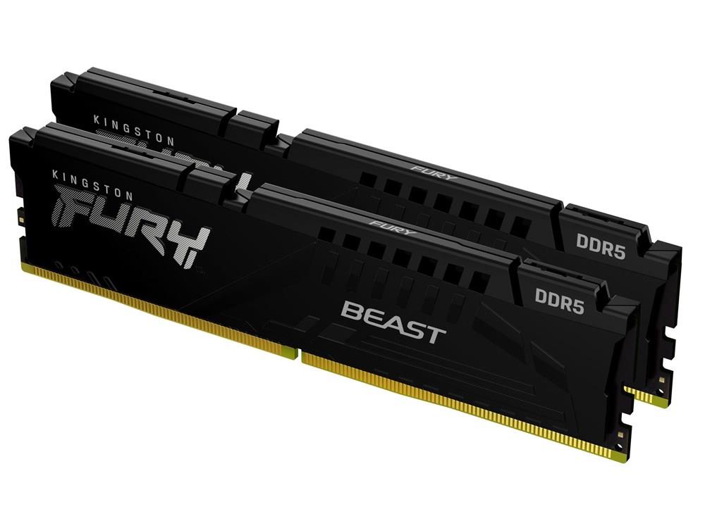 Kingston FURY Beast DDR5 64GB (2 x 32GB) 6000MT/s CL36 EXPO / XMP Desktop RAM - Black - Electronics > Electronics Accessories > Memory > RAM from Kingston