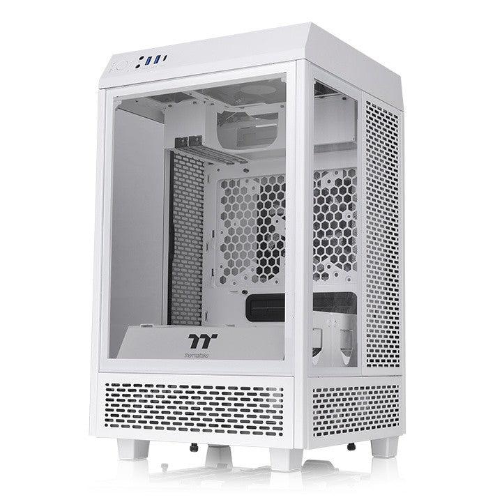 ThermalTake The Tower 100 Tempered Glass Mini Tower White Edition - IT Warehouse