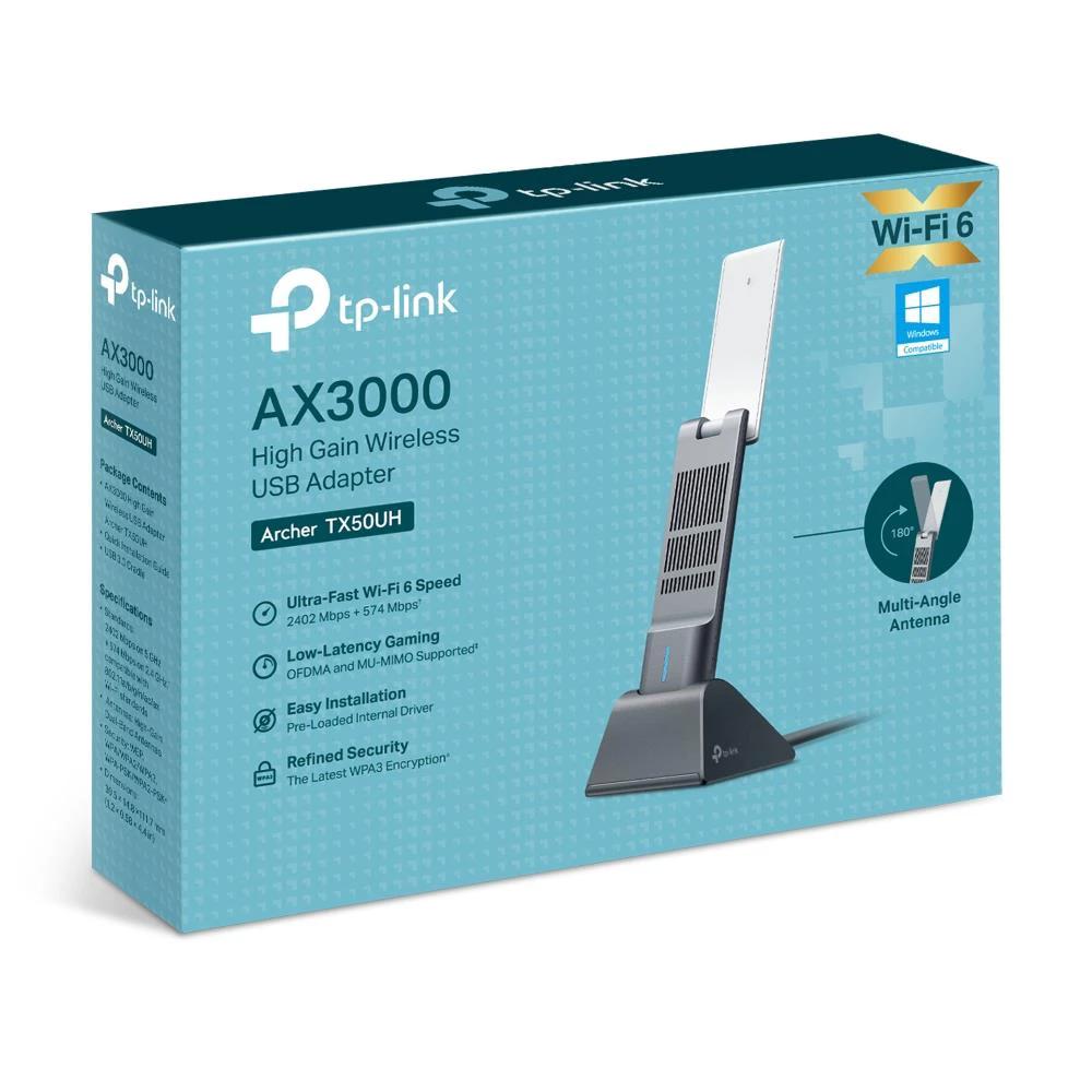 TP-Link Archer TX50UH AX3000 High Gain Wireless USB Adapter by TP Link