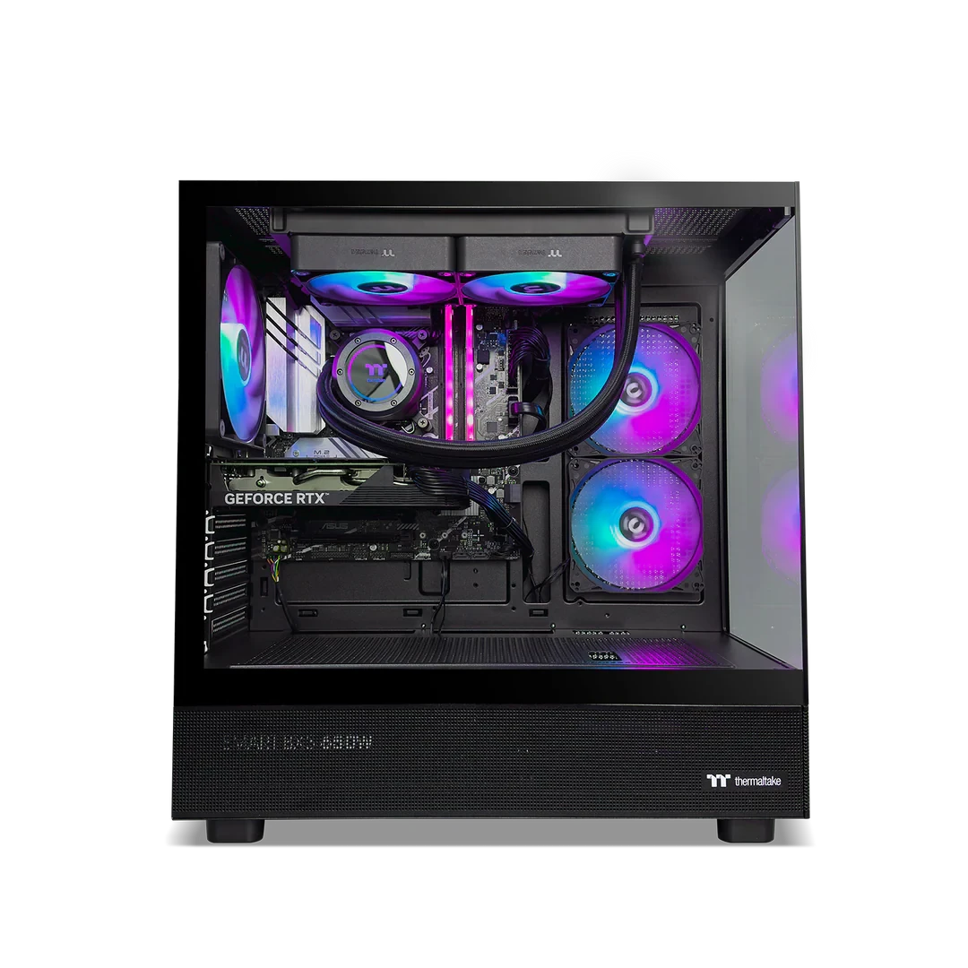 Thermaltake Horizon Ryzen 5 7500F RTX 4060 1TB SSD 32GB RAM W11H Gaming Desktop PC - Black by Thermaltake