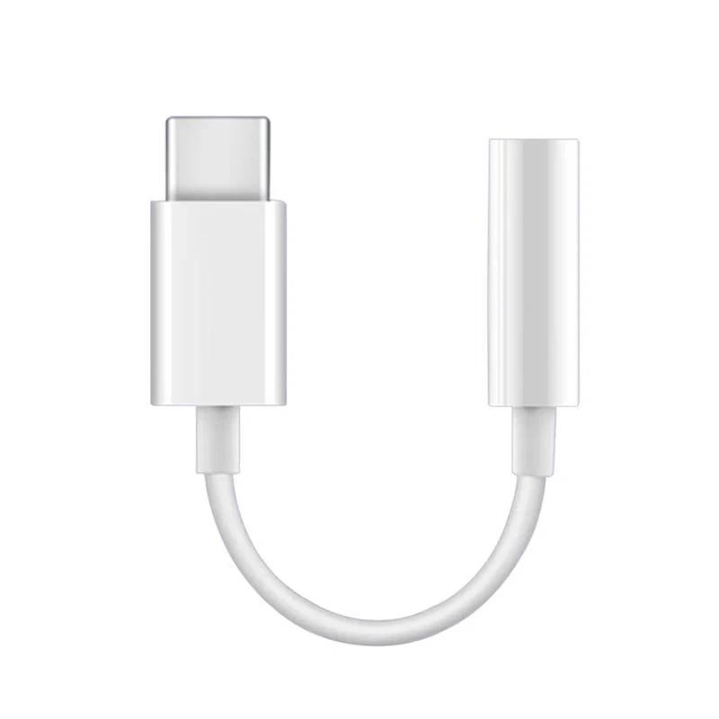 USP Type C to Aux 3.5mm DAC Headphone Jack Adapter - White by USP