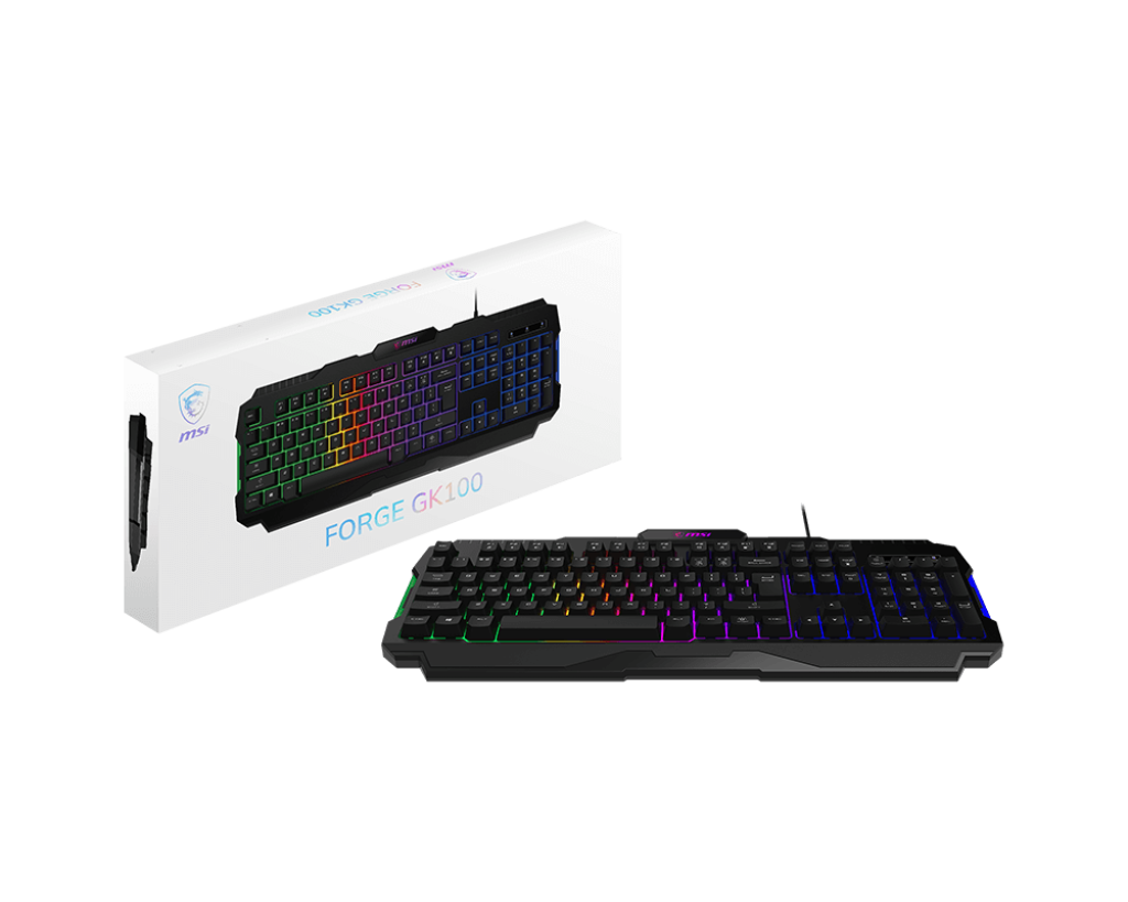 MSI Forge GK100 US Membrane Gaming Keyboard - Electronics > Electronics Accessories > Computer Components > Input Devices > Keyboards from MSI