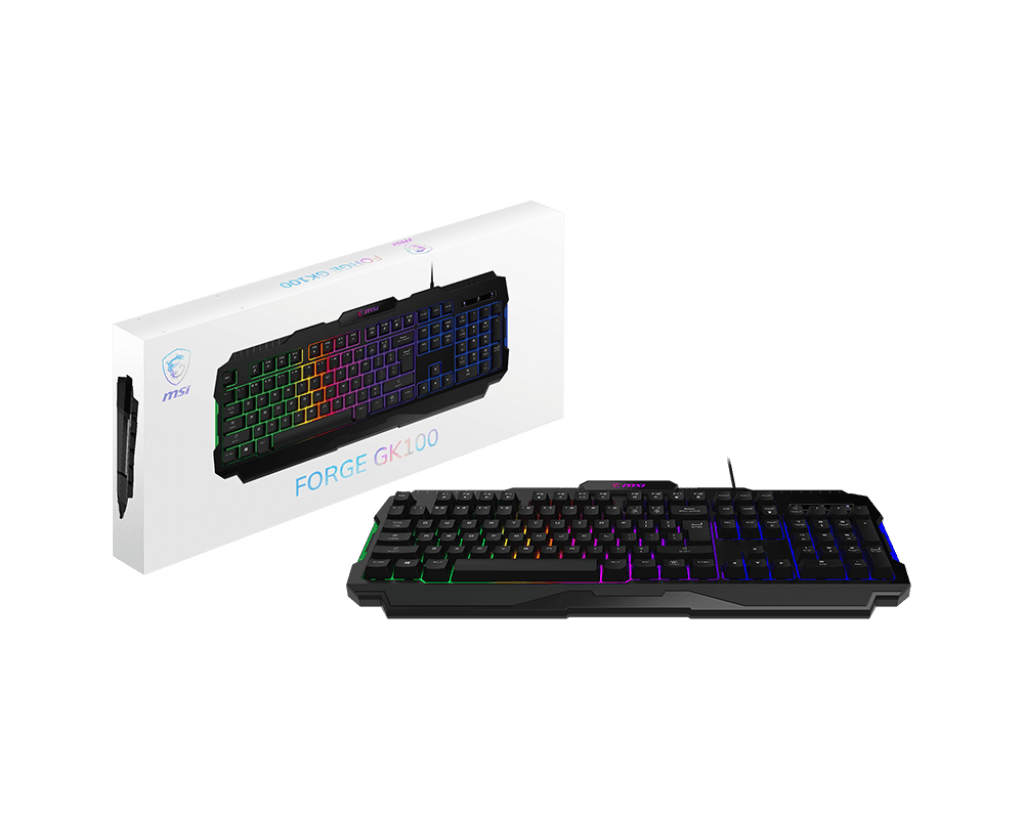 MSI Forge GK100 US Membrane Gaming Keyboard - IT Warehouse