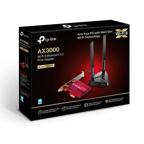 TP-Link Archer TX3000E AX3000 Wi-Fi 6 (802.11ax) Bluetooth 5.2 PCIe Adapter (WIFI6) by TP Link