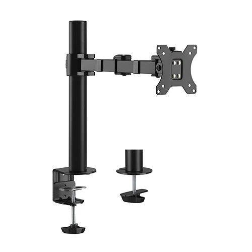 Brateck Single Monitor Affordable Steel Articulating Monitor Arm Fit Most 17"-32in Monitor Up to 9kg per Screen VESA 75x75/100x100 LDT33-C012 by Brateck
