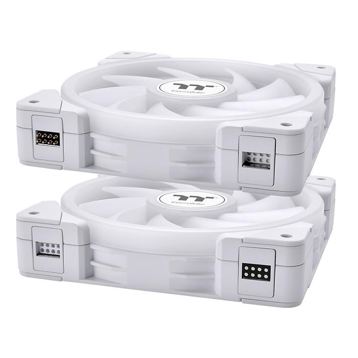 ThermalTake SWAFAN EX12 ARGB 120mm Magnetic PWM Fan White - 3 Pack - IT Warehouse